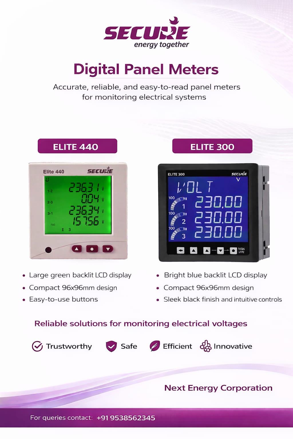 Secure Meter Data Ui Design secure meters MFM Meters digital panel meters supplier ahmedabad